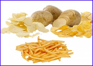 potato chips and french fries